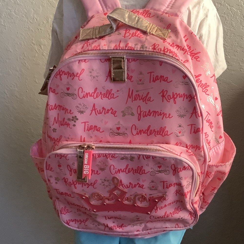 Disney Princess Pink and Gold Backpack